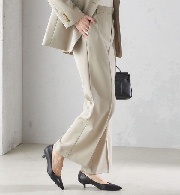 SHIPS for women「タキシード クロス ストレート パンツ」|スラックス|