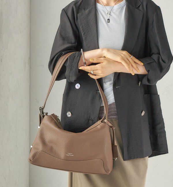 SHIPS for women「《予約》【WEB限定】George Cinq: ONE HANDLE BAG」|ショルダー・メッセンジャー|ベージュ系