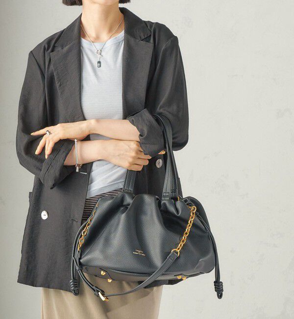 SHIPS for women「《予約》【WEB限定】George Cinq: DRAWSTRING BAG（L）」|ショルダー・メッセンジャー|