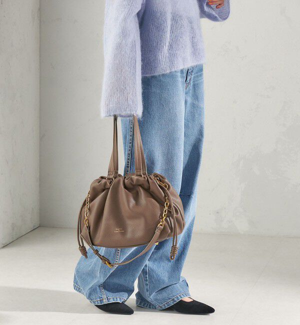 SHIPS for women「《予約》【WEB限定】George Cinq: DRAWSTRING BAG（L）」|ショルダー・メッセンジャー|