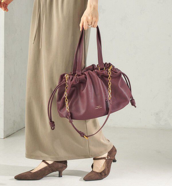 SHIPS for women「《予約》【WEB限定】George Cinq: DRAWSTRING BAG（L）」|ショルダー・メッセンジャー|
