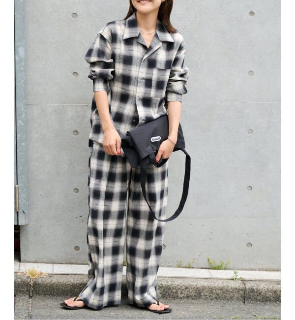 OUTDOOR PRODUCTS Usual Things「PLAIDパターンオープンカラーシャツ」|シャツ・ブラウス|
