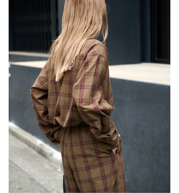 OUTDOOR PRODUCTS Usual Things「PLAIDパターンオープンカラーシャツ」|シャツ・ブラウス|