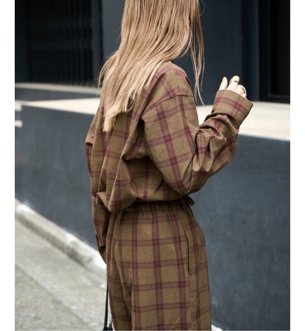 OUTDOOR PRODUCTS Usual Things「PLAIDパターンオープンカラーシャツ」|シャツ・ブラウス|
