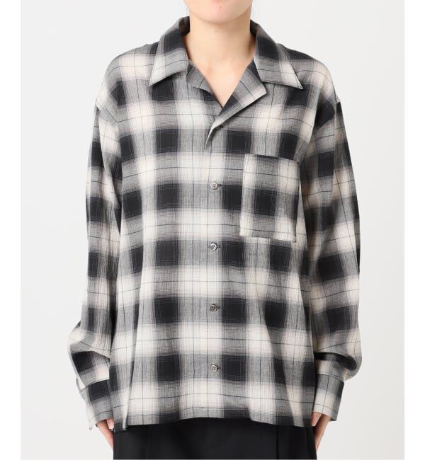 OUTDOOR PRODUCTS Usual Things「PLAIDパターンオープンカラーシャツ」|シャツ・ブラウス|