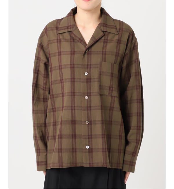 OUTDOOR PRODUCTS Usual Things「PLAIDパターンオープンカラーシャツ」|シャツ・ブラウス|