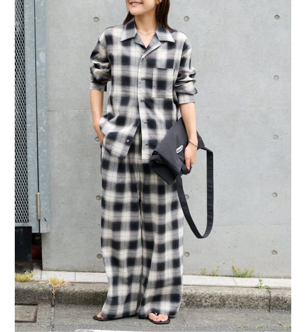 OUTDOOR PRODUCTS Usual Things「PLAIDパターンオープンカラーシャツ」|シャツ・ブラウス|