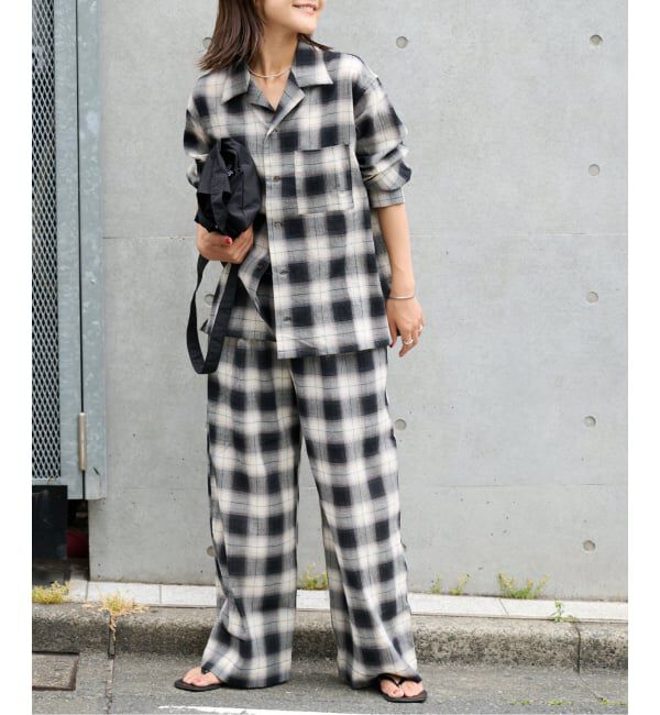 OUTDOOR PRODUCTS Usual Things「PLAIDパターンオープンカラーシャツ」|シャツ・ブラウス|