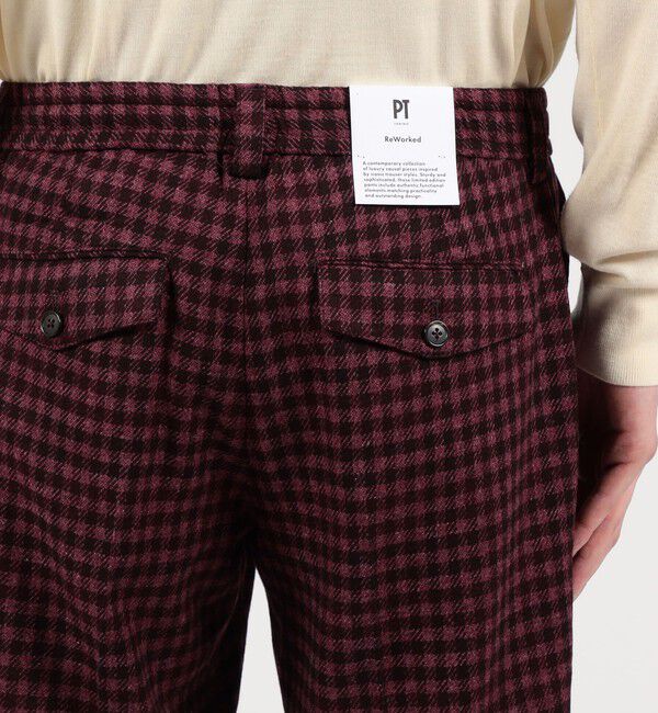 TOMORROWLAND BUYING WEAR「PT TRINO Rebel Fit ウールシルクリネン ノープリーツスラックス」|スラックス|