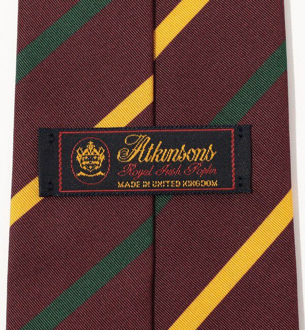 TOMORROWLAND GOODS「Atkinsons アイリッシュポプリン レジメンタルストライプネクタイ」|ネクタイ・蝶ネクタイ|