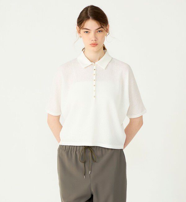 Ballsey「ワッフルジャージーコンビ ドルマンスリーブプルオーバー」|Tシャツ・カットソー|