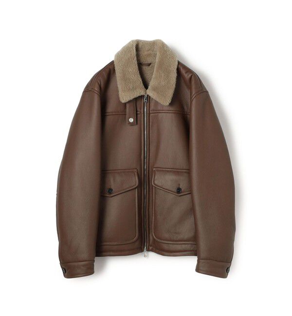 TOMORROWLAND MENS「【別注】EMMETI LORENZO ムートンブルゾン」|ブルゾン・スタジャン|45 ブラウン