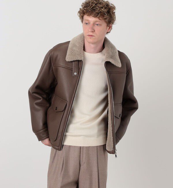 TOMORROWLAND MENS「【別注】EMMETI LORENZO ムートンブルゾン」|ブルゾン・スタジャン|