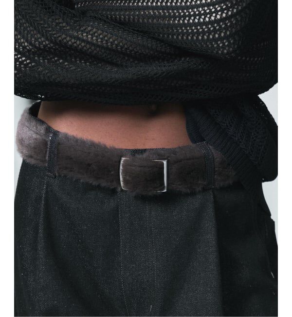 JOINT WORKS「NOCTO ARCHIVE/ノクト アーカイブ  Faux Fur Belt」|ベルト|