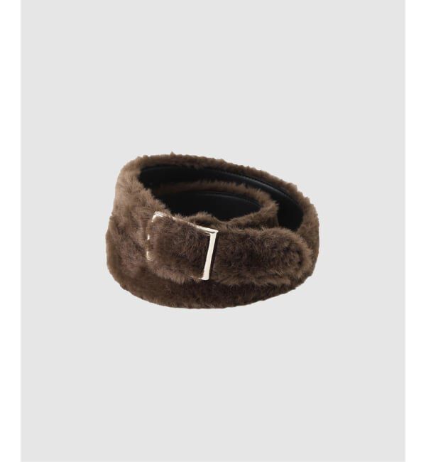 JOINT WORKS「NOCTO ARCHIVE/ノクト アーカイブ  Faux Fur Belt」|ベルト|ブラウン