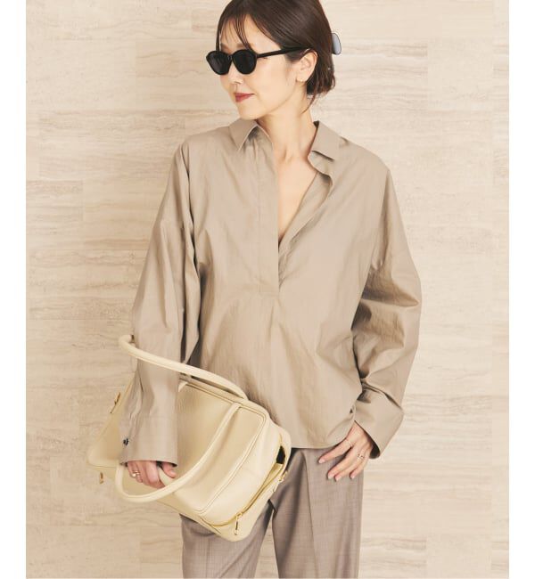 Plage「《追加予約》R&rsquo;IAM フォルムスキッパーシャツ 2」|シャツ・ブラウス|ベージュ A