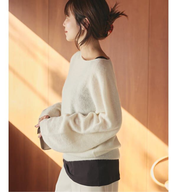 Plage「《追加予約》Baby Alpaca ラグラン プルオーバー」|ニット・セーター|
