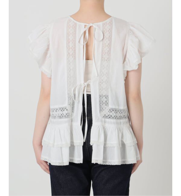 SLOBE IENA「crinkle crinkle crinkle SLOBE別注 front tapestry 2way blouse」|シャツ・ブラウス|