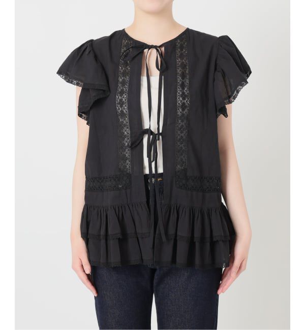 SLOBE IENA「crinkle crinkle crinkle SLOBE別注 front tapestry 2way blouse」|シャツ・ブラウス|