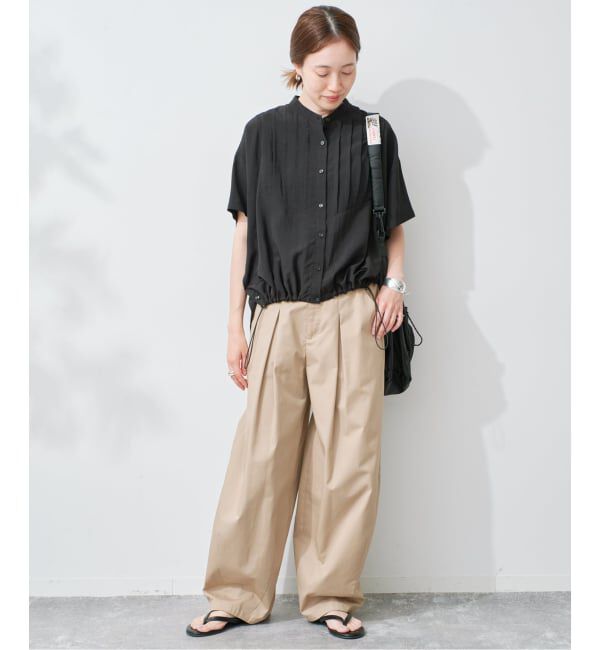 SLOBE IENA「《WEB限定/追加》ピンタックスピンドルブラウス」|シャツ・ブラウス|