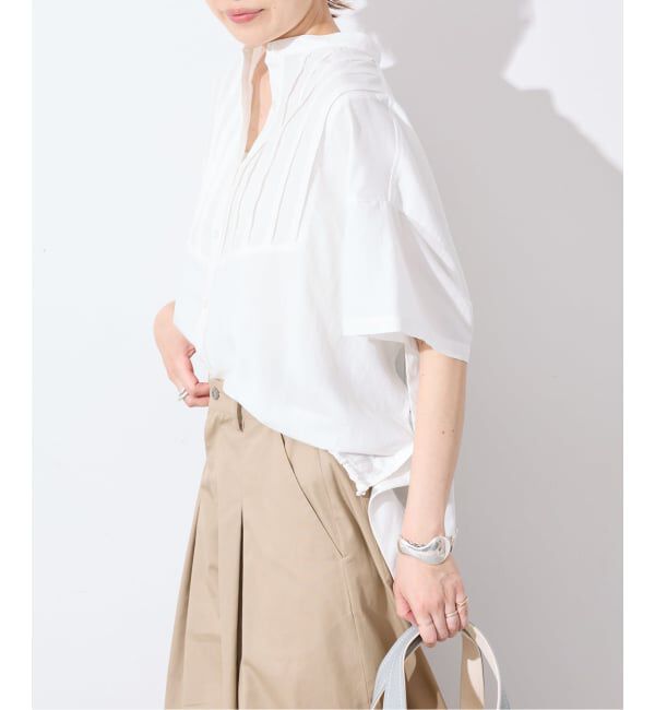 SLOBE IENA「《WEB限定/追加》ピンタックスピンドルブラウス」|シャツ・ブラウス|