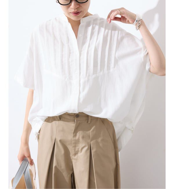 SLOBE IENA「《WEB限定/追加》ピンタックスピンドルブラウス」|シャツ・ブラウス|