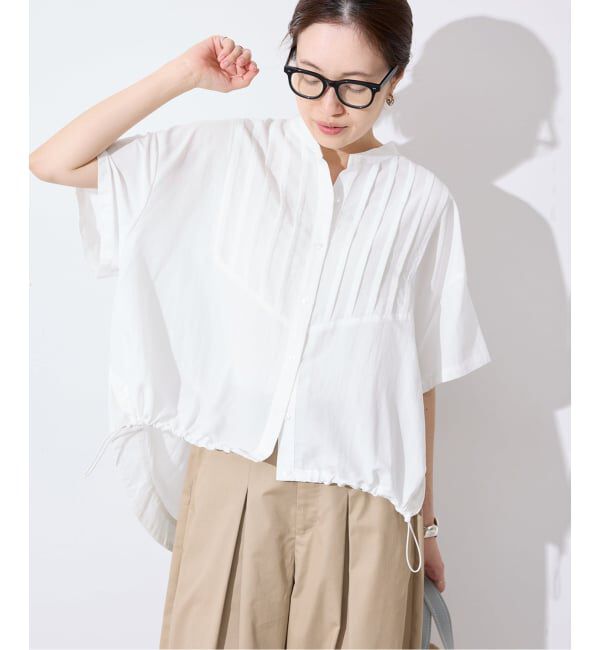 SLOBE IENA「《WEB限定/追加》ピンタックスピンドルブラウス」|シャツ・ブラウス|