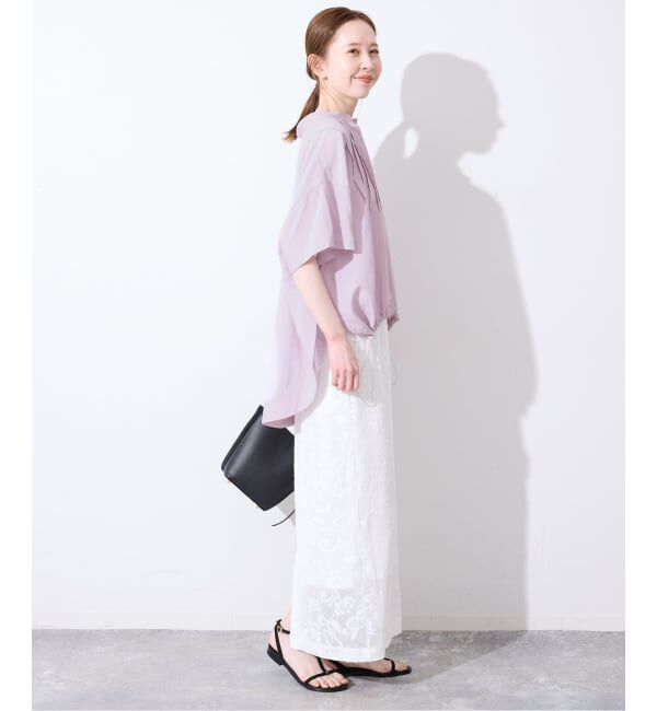 SLOBE IENA「《WEB限定/追加》ピンタックスピンドルブラウス」|シャツ・ブラウス|
