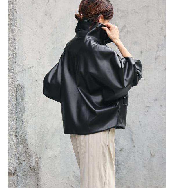 IENA「《予約》VACHEMENT/ヴァシュモン ECO LEATHER BZ ブルゾン VN-13A-409」|ライダースジャケット|