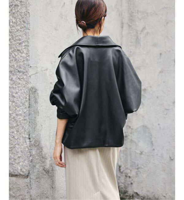 IENA「《予約》VACHEMENT/ヴァシュモン ECO LEATHER BZ ブルゾン VN-13A-409」|ライダースジャケット|