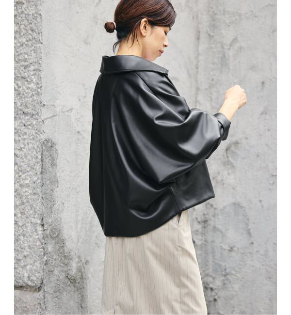 IENA「《予約》VACHEMENT/ヴァシュモン ECO LEATHER BZ ブルゾン VN-13A-409」|ライダースジャケット|