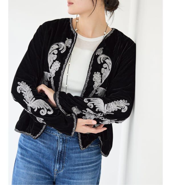 IENA「《予約》COUTURE D'ADAM/クチュールドアダム Velvet Embroidery JK 26AW-200」|その他|