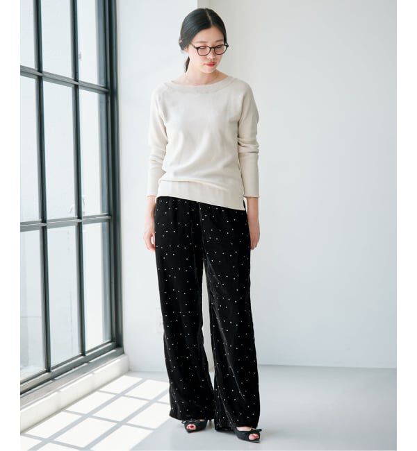 IENA「《予約》COUTURE D'ADAM/クチュールドアダム 別注 Stardust Glitter パンツ 26AW-220」|その他|