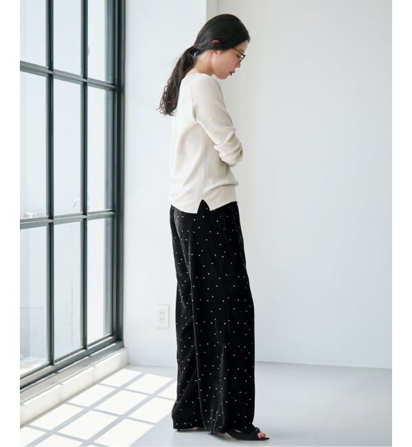 IENA「《予約》COUTURE D'ADAM/クチュールドアダム 別注 Stardust Glitter パンツ 26AW-220」|その他|