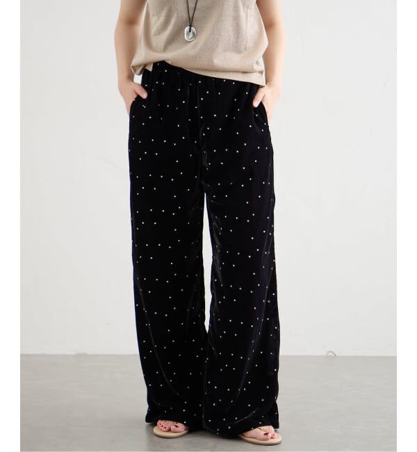 IENA「《予約》COUTURE D'ADAM/クチュールドアダム 別注 Stardust Glitter パンツ 26AW-220」|その他|