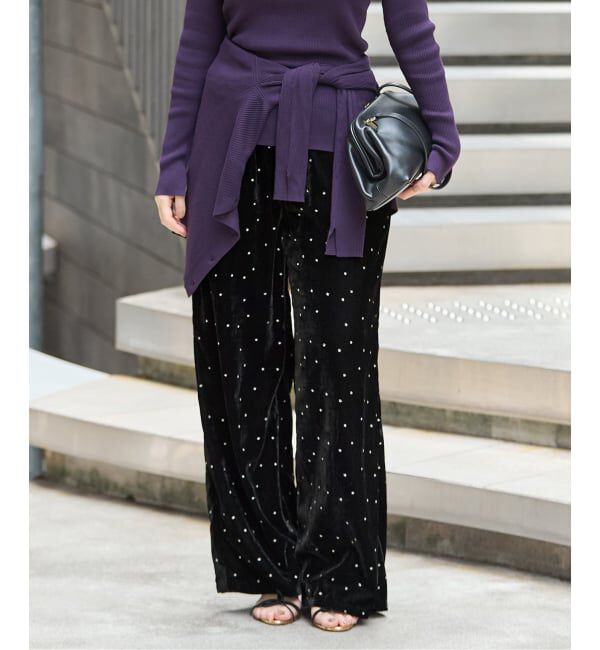 IENA「《予約》COUTURE D'ADAM/クチュールドアダム 別注 Stardust Glitter パンツ 26AW-220」|その他|
