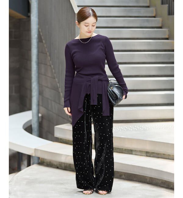 IENA「《予約》COUTURE D'ADAM/クチュールドアダム 別注 Stardust Glitter パンツ 26AW-220」|その他|