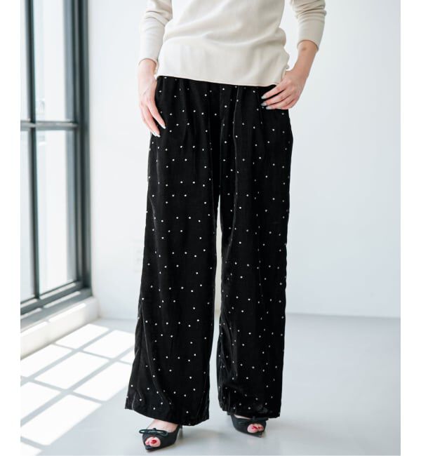 IENA「《予約》COUTURE D'ADAM/クチュールドアダム 別注 Stardust Glitter パンツ 26AW-220」|その他|
