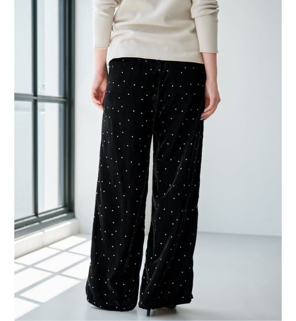 IENA「《予約》COUTURE D'ADAM/クチュールドアダム 別注 Stardust Glitter パンツ 26AW-220」|その他|