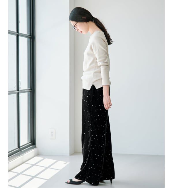 IENA「《予約》COUTURE D'ADAM/クチュールドアダム 別注 Stardust Glitter パンツ 26AW-220」|その他|