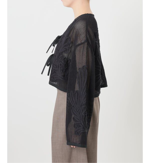 IENA LA BOUCLE「IENA LA BOUCLE メッシュテープ刺繍ジャケット」|その他|