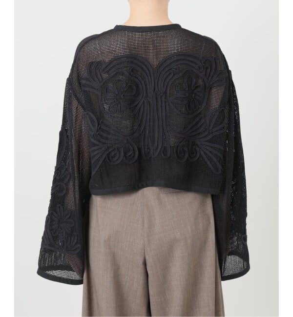 IENA LA BOUCLE「IENA LA BOUCLE メッシュテープ刺繍ジャケット」|その他|