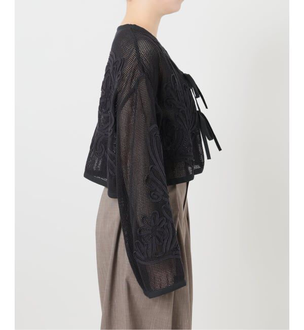 IENA LA BOUCLE「IENA LA BOUCLE メッシュテープ刺繍ジャケット」|その他|