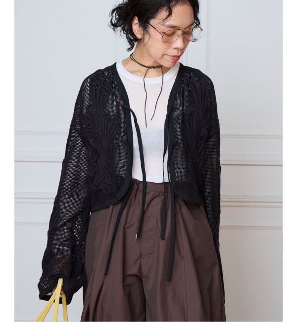 IENA LA BOUCLE「IENA LA BOUCLE メッシュテープ刺繍ジャケット」|その他|