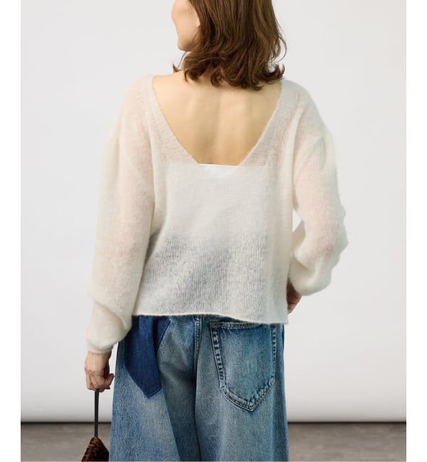 VERMEIL par iena「《予約》ENRICA エンリカ Airy Sheer Alpaka Vプルオーバー KNIT280」|ニット・セーター|