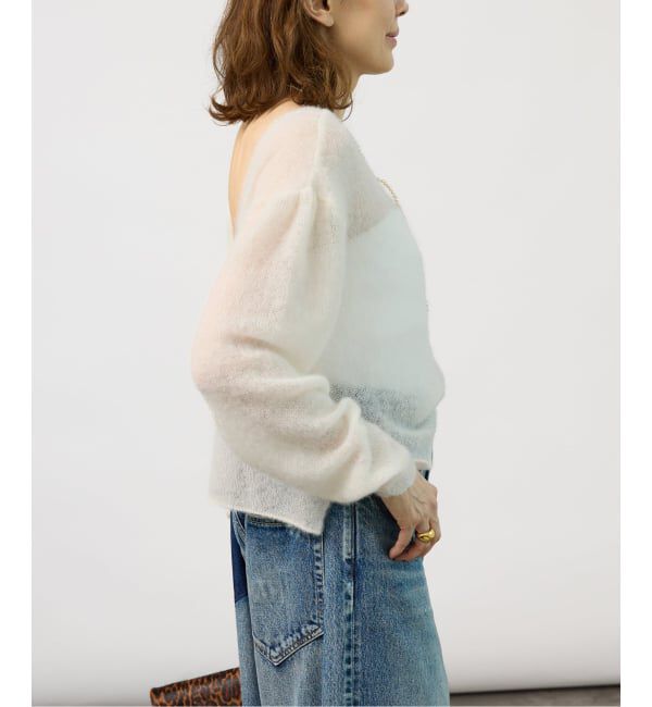 VERMEIL par iena「《予約》ENRICA エンリカ Airy Sheer Alpaka Vプルオーバー KNIT280」|ニット・セーター|