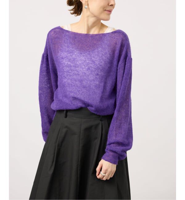 VERMEIL par iena「《予約》ENRICA エンリカ Airy Sheer Alpaka Vプルオーバー KNIT280」|ニット・セーター|