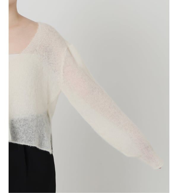 VERMEIL par iena「《予約》ENRICA エンリカ Airy Sheer Alpaka Vプルオーバー KNIT280」|ニット・セーター|