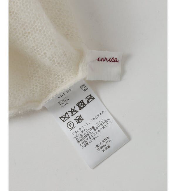 VERMEIL par iena「《予約》ENRICA エンリカ Airy Sheer Alpaka Vプルオーバー KNIT280」|ニット・セーター|