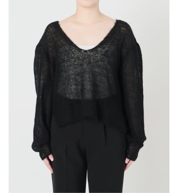 VERMEIL par iena「《予約》ENRICA エンリカ Airy Sheer Alpaka Vプルオーバー KNIT280」|ニット・セーター|